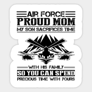 Air Force Proud Mom Son Shirt Sticker